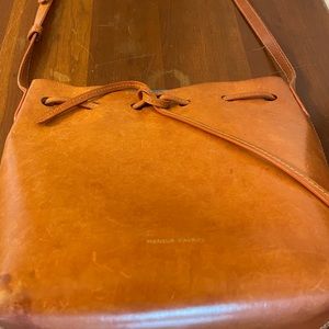 Mansur Gavriel mini bucket bag in brown